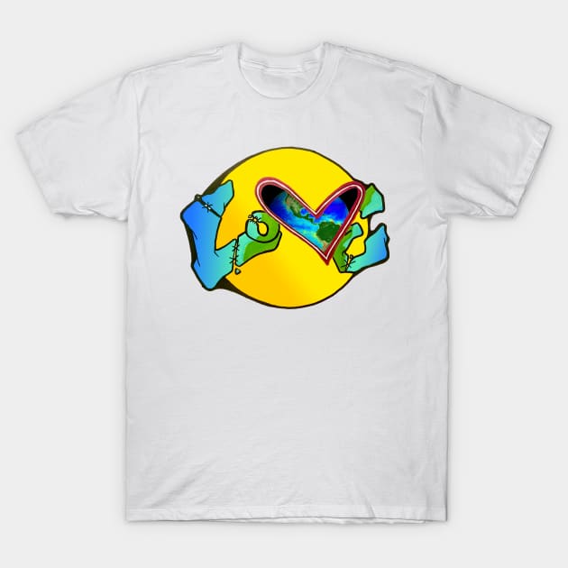 Love Earth T-Shirt by Pochfad